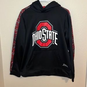 Ohio State Mens Black Graphic Hoodie Sweatshirt